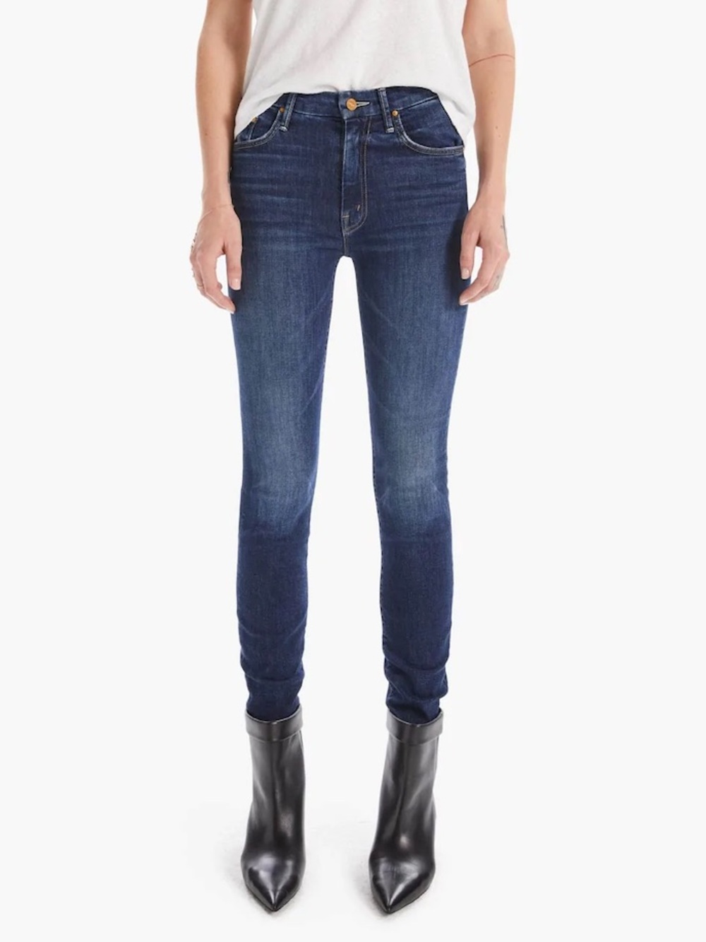 Mother Denim High Waisted Looker Teaming Up Jeans